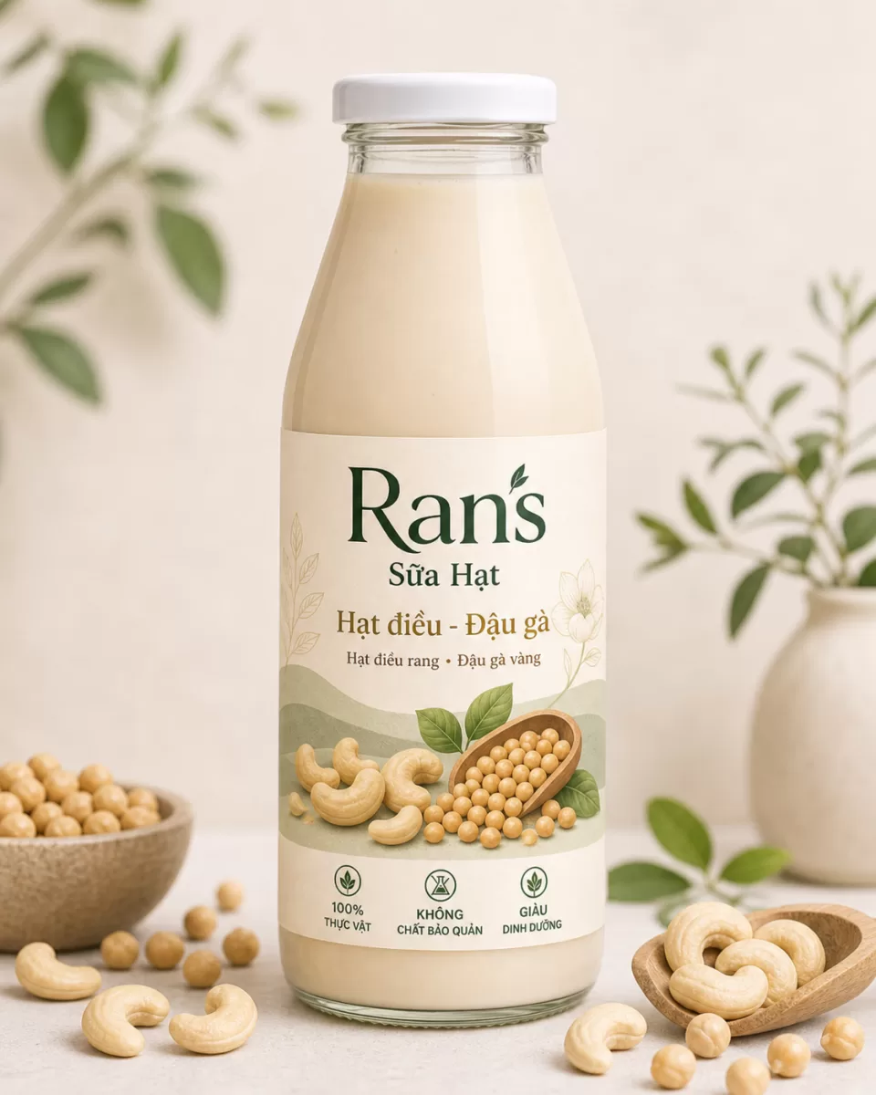 Sữa hạt (hạt điều + đậu gà)